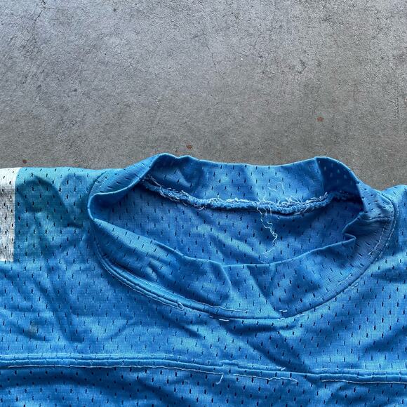 VINTAGE 60S CHAMPION FOOTBALL JERSEY SOUTH SALEM MEDIUM BABY BLUE - Picture 2 of 6